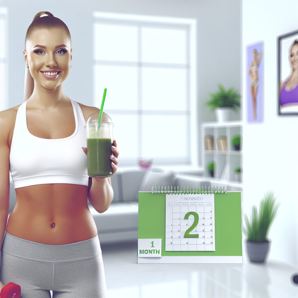 Woman on wedding diet plan 1 month before ceremony in home gym