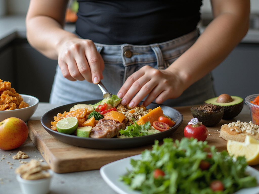 5 week wedding diet preparation with healthy food and engagement ring