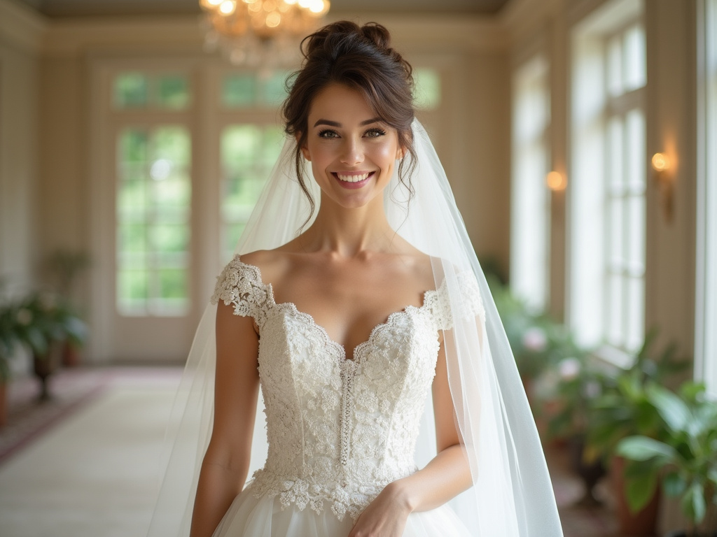 Slim fit bride after successful one month wedding weight loss plan