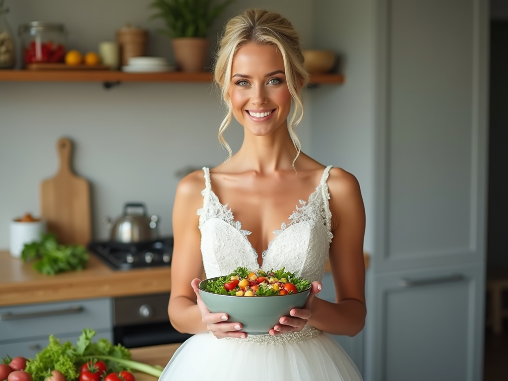 Fit bride rejecting pre wedding crash diet for healthy alternatives